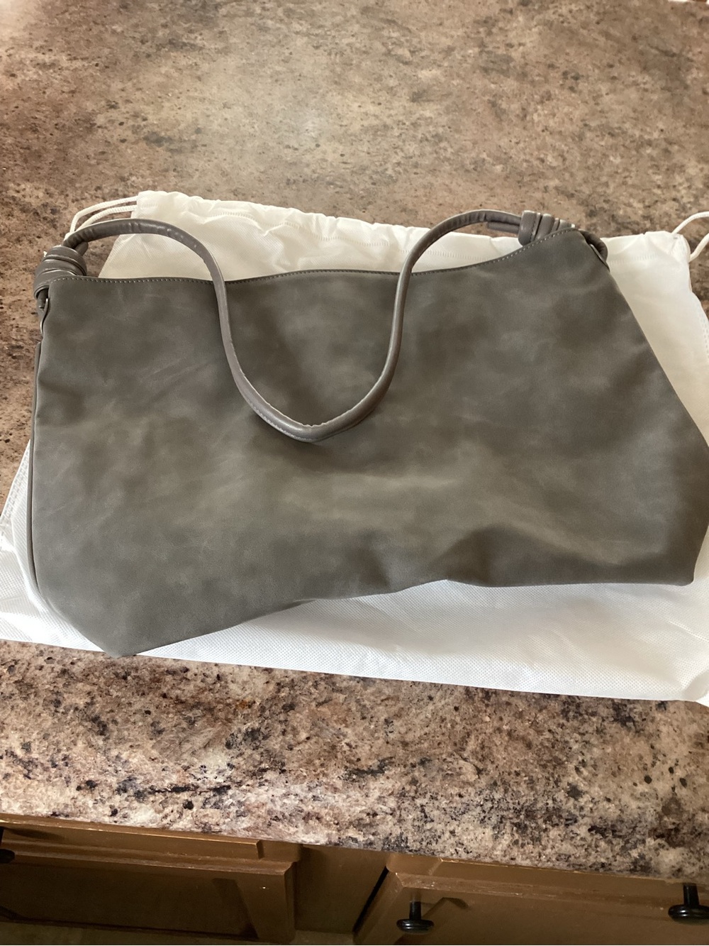 8 Other Reasons Gray Shoulder Bag with Single Strap